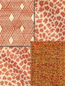 Coral Red Bella Dura Fabric