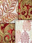 Red Paisley Fabric