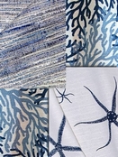 Sea Blue Coastal Fabric