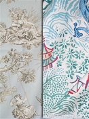 Spa Toile & Chinoiserie Fabric