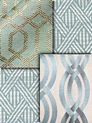 Spa Blue Trellis Fabrics