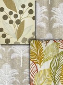 Tan Leaf Fabric