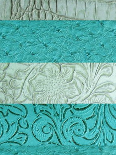 Teal & Aqua Vinyl Fabric