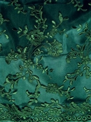 Green Lace Fabric