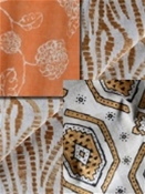 Coral & Orange Magnolia Fabrics
