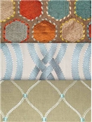 Fabric By The Yard Housefabric Embroidered Fabric Crewel