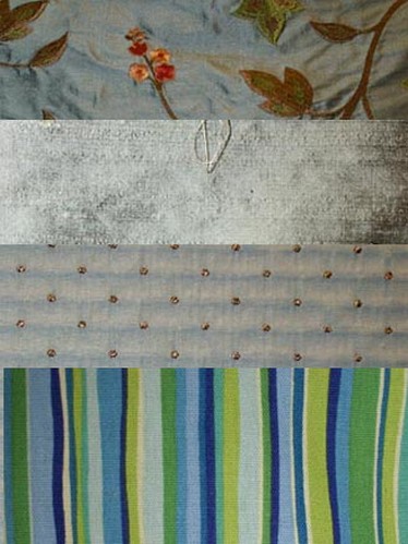Aqua & Turquoise Magnolia Fabrics