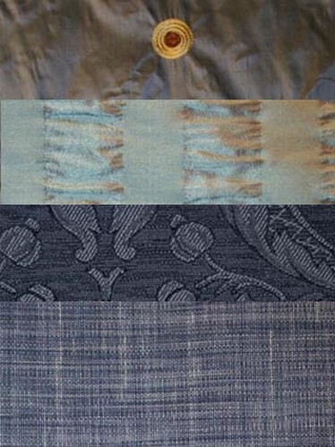 Blue & Navy Magnolia Fabrics