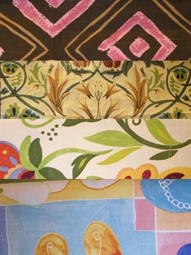 Bright Multi Colored Magnolia Fabrics