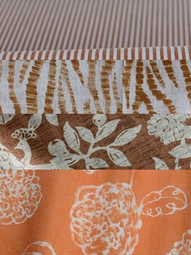 Coral & Orange Magnolia Fabrics