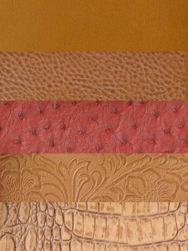Orange & Coral Vinyl Fabric