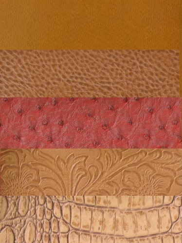 Orange & Coral Vinyl Fabric