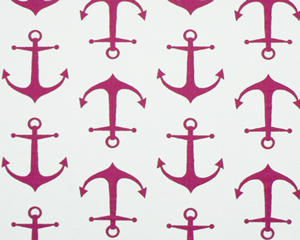 Anchors Candy Pink/White