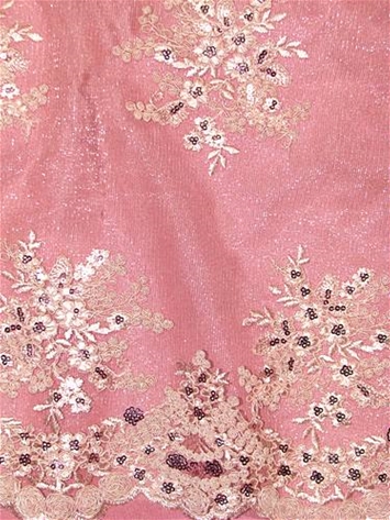 Embroidered Lace Alley Pink