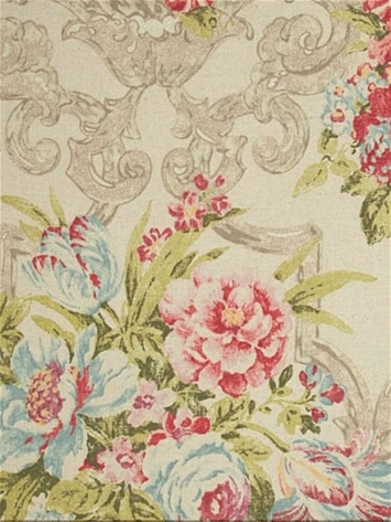 Ashmont Putty Floral Fabric