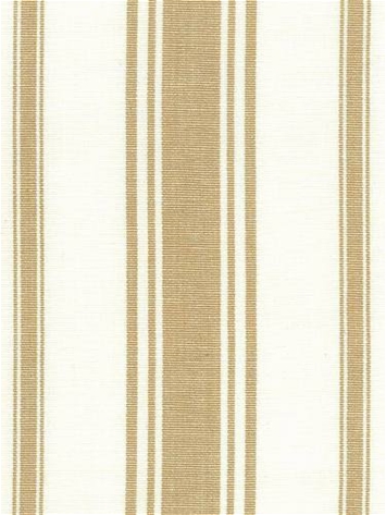 Coastal Stripe Tan Cotton Fabric
