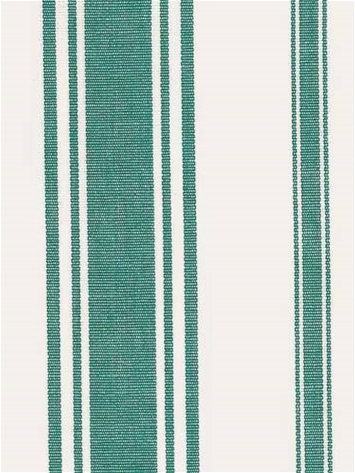 Coastal Stripe Turquoise Cotton Fabric