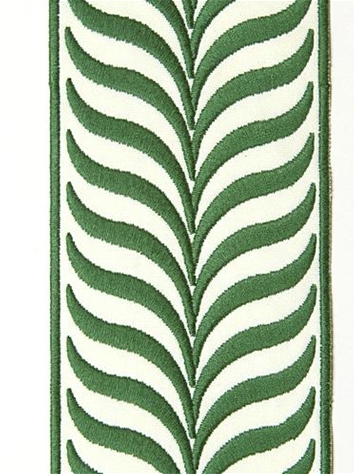 Crest Leaf Embroidered Tape