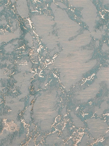 Dazzle Marble Teal Gold Europatex Fabric