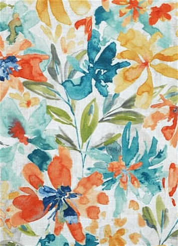 Desiree 504 Azure Floral Fabric