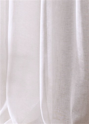 120” Wide Sheer White Linen