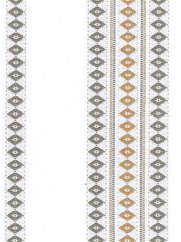 Finnish Stripe Flax Tan Cotton Jacquard