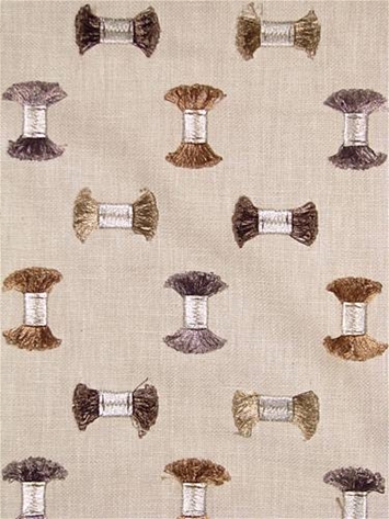 Frayed 145 Travertine Clipped Embroidery