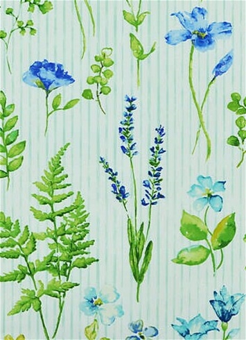Giardini 50 Bluebell Botanical Fabric