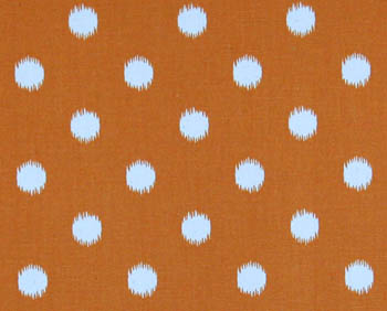 Ikat Dots Gumdrop Orange/Natural