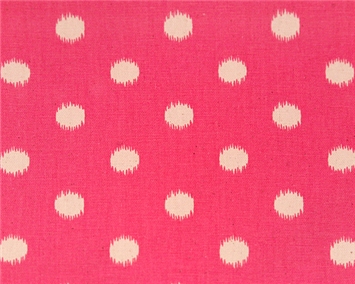 Ikat Dots Gumdrop Pink/Natural