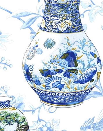 Imperial Garden China Blue Chinoiserie