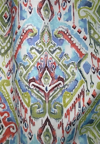Inca Cactus Ikat Fabric