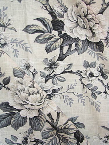 Jayden 96 Dove Floral Fabric