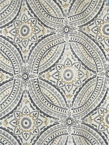 Blissfulness Pewter Outdoor Fabric