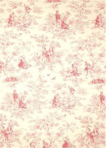 Kensington Garden Rose Toile Fabric