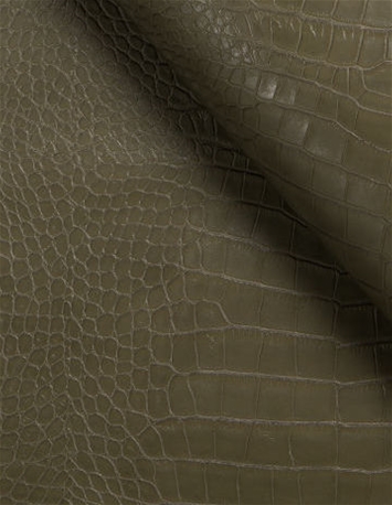 King Croc Olive Faux Leather