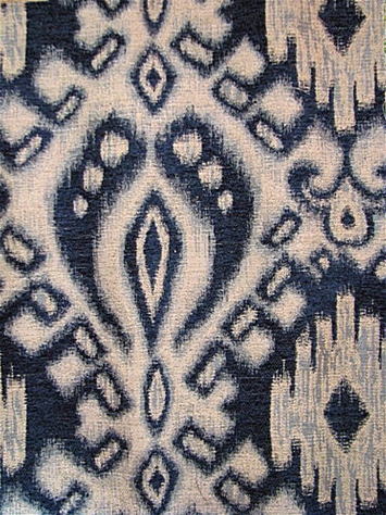 M9421 Indigo Ikat Tapestry