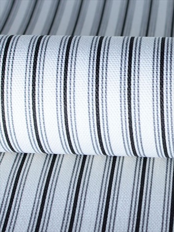 Cottage Stripe Onyx Magnolia Home Fashions Fabric
