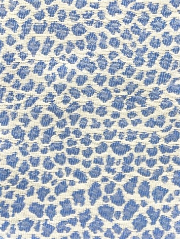Mozam Stonewash Denim Leopard Fabric
