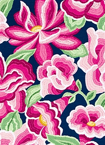 O'Keeffe Bloom High Noon Domino Fabric