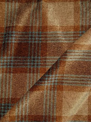 Hickory Amber Chenille Plaid