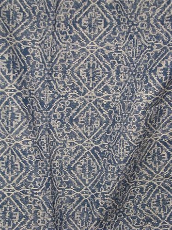 Priya Indian Blue Lacefield Fabric