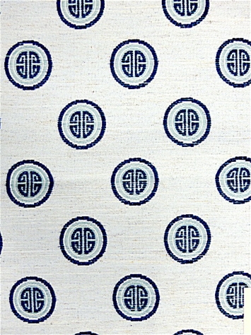 Token Indigo Chinoiserie Medallion Regal Fabric