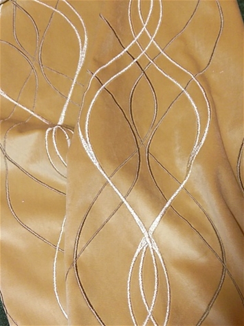 Rialto 81 Golden Embroidered Fabric