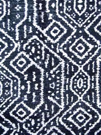 Rosette Black Essential Living Fabric