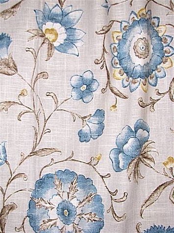 Roundelay Stone Floral Fabric