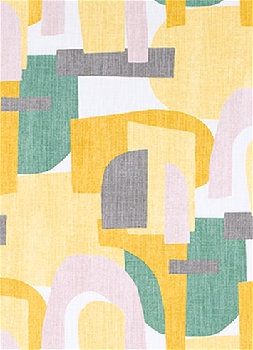 Schiele Arch Golden Hour Domino Fabric