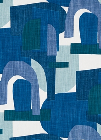 Schiele Arch Midnight Domino Fabric