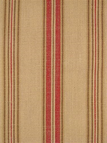 Soiree Antique Red Stripe Fabric