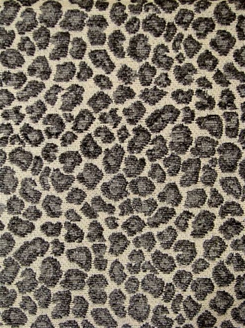 Spots Slate Chenille Leopard